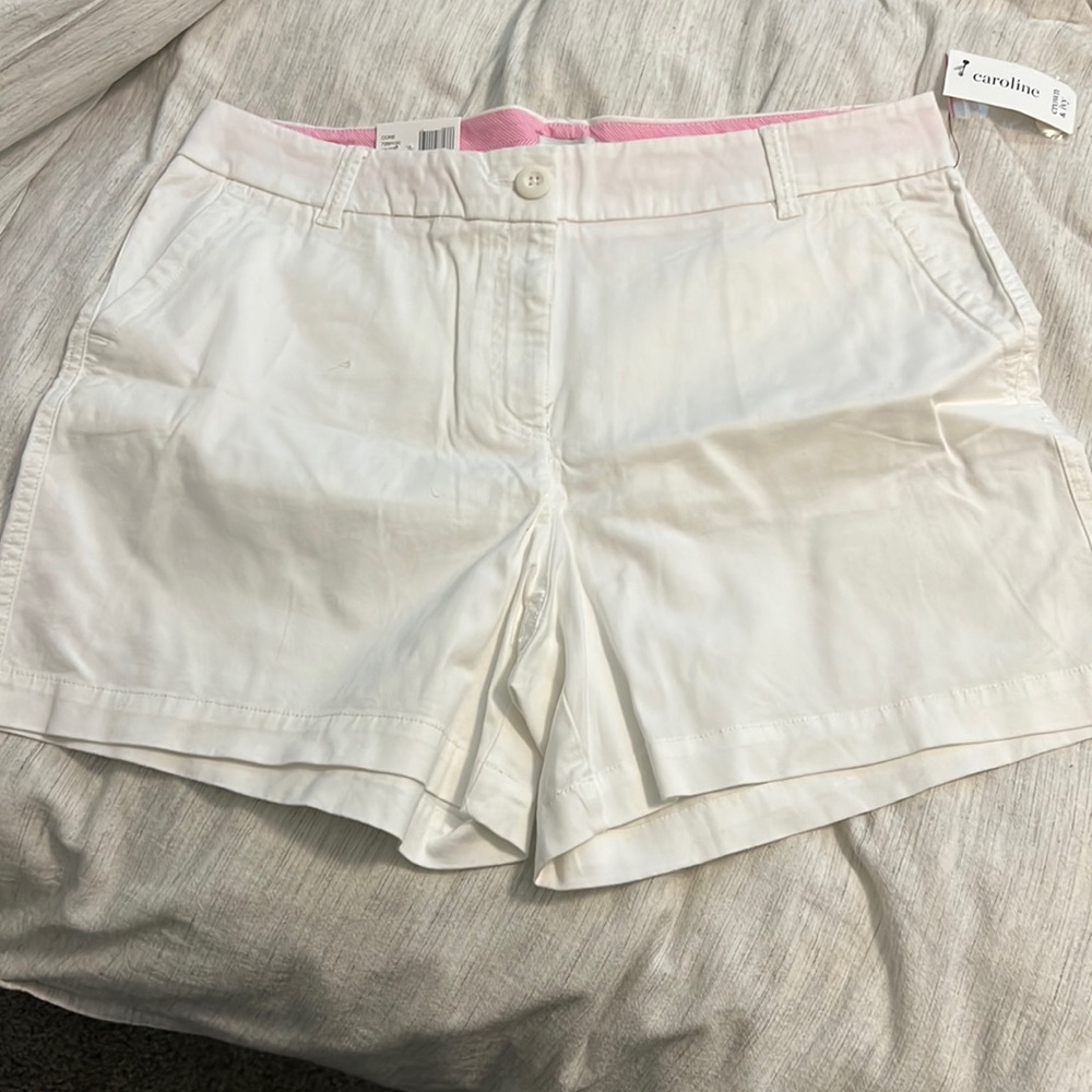 White shorts- brand new
